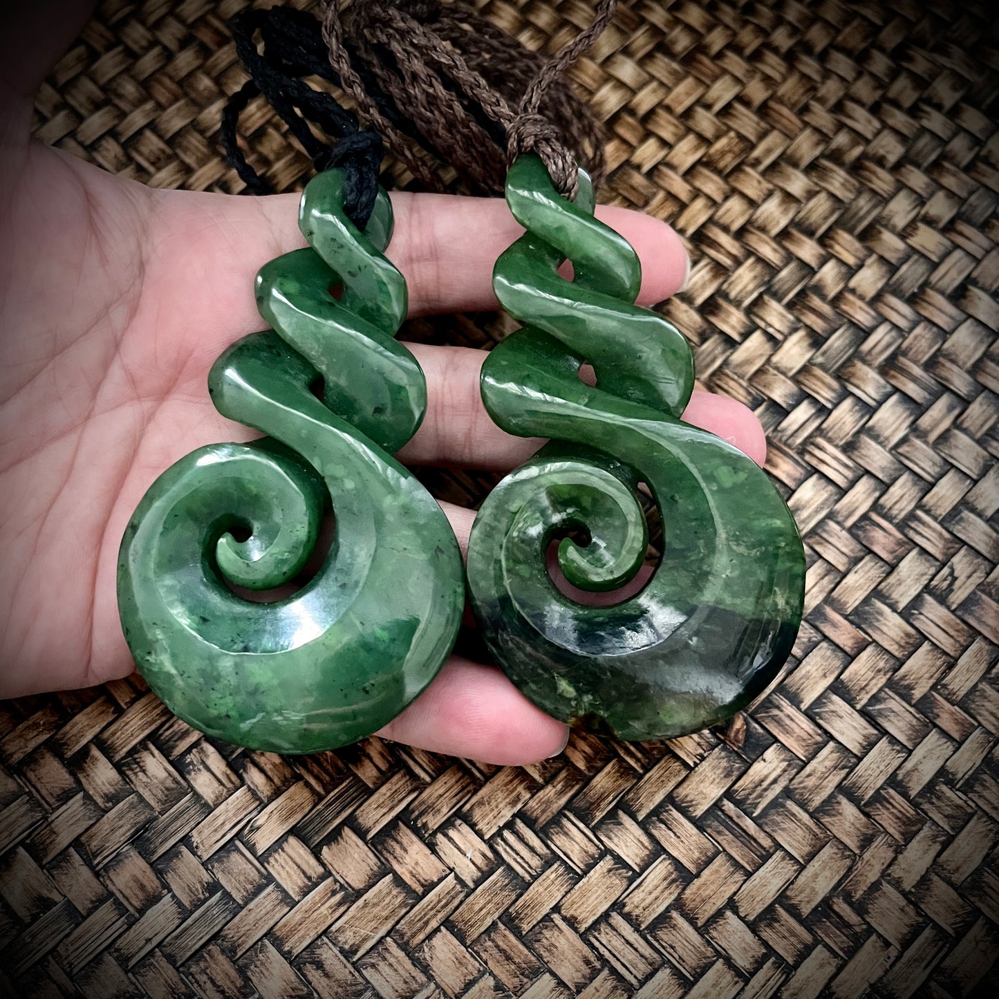 Large 9cm Greenstone Pikorua≈Nui