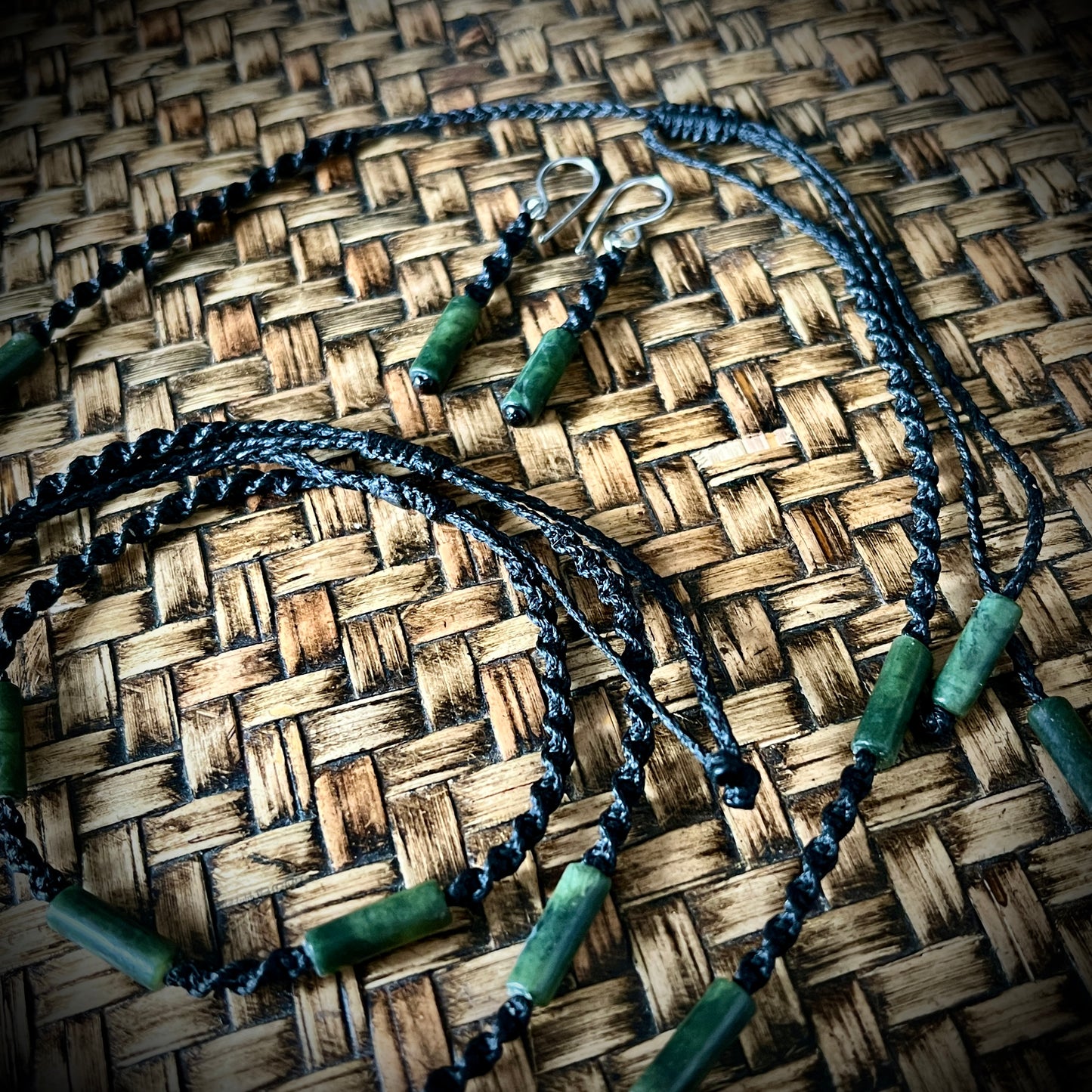 Greenstone Necklace, Anklet, Bracelet and Earring sets