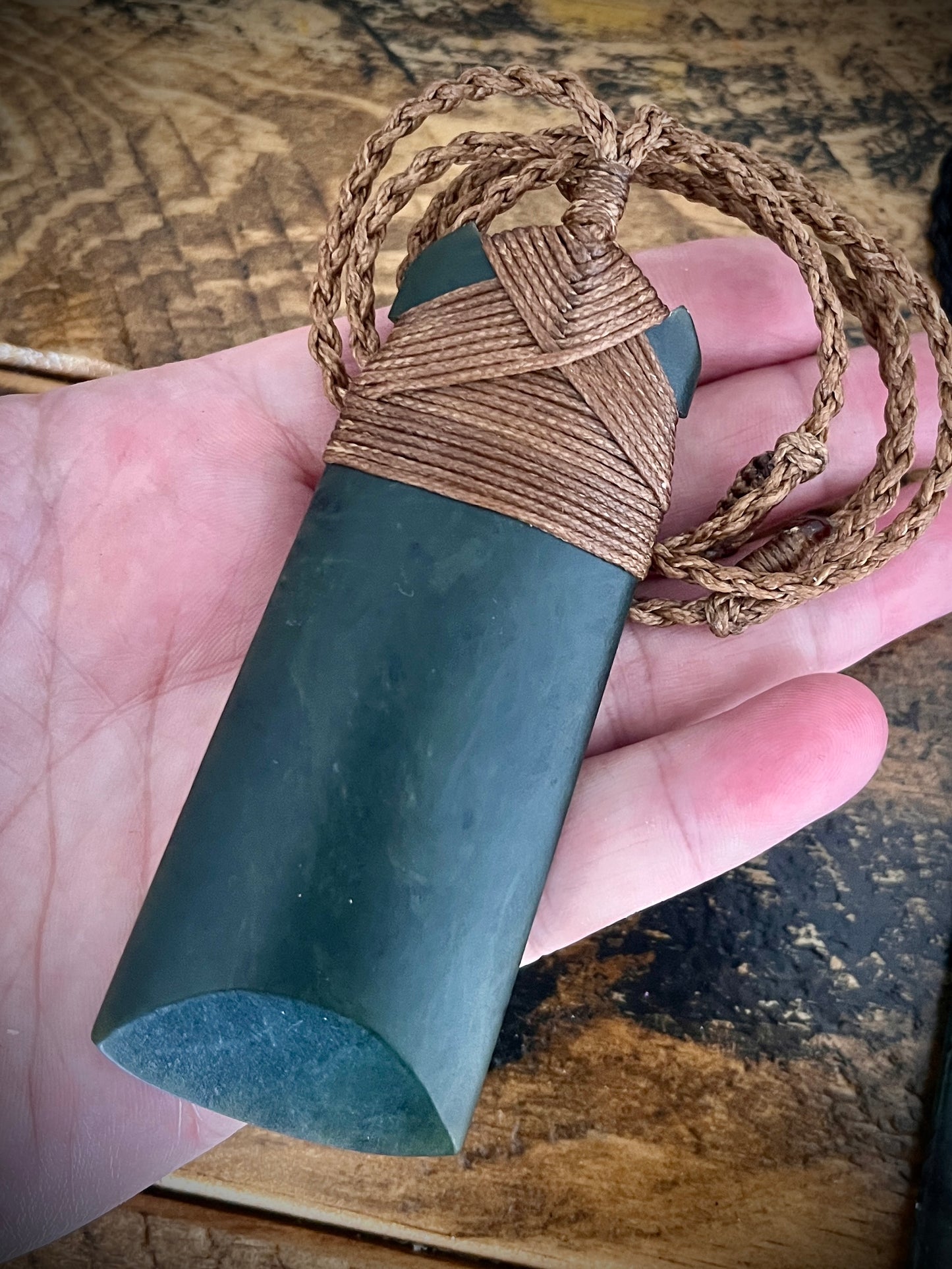 Greenstone~Pounamu Adze/Toki (9-9.5x3.5cm)L