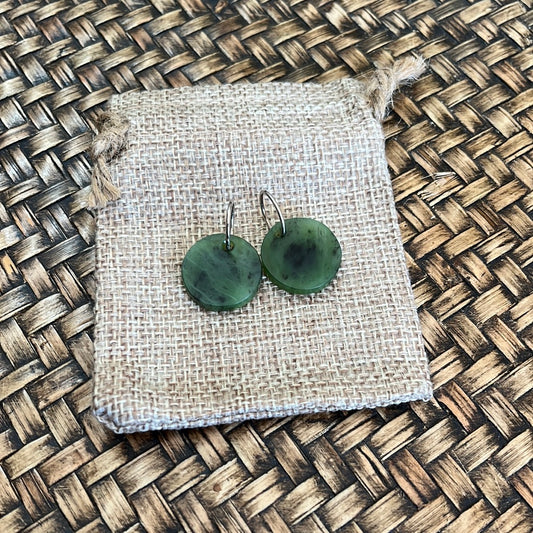 Porowhita Pounamu earrings