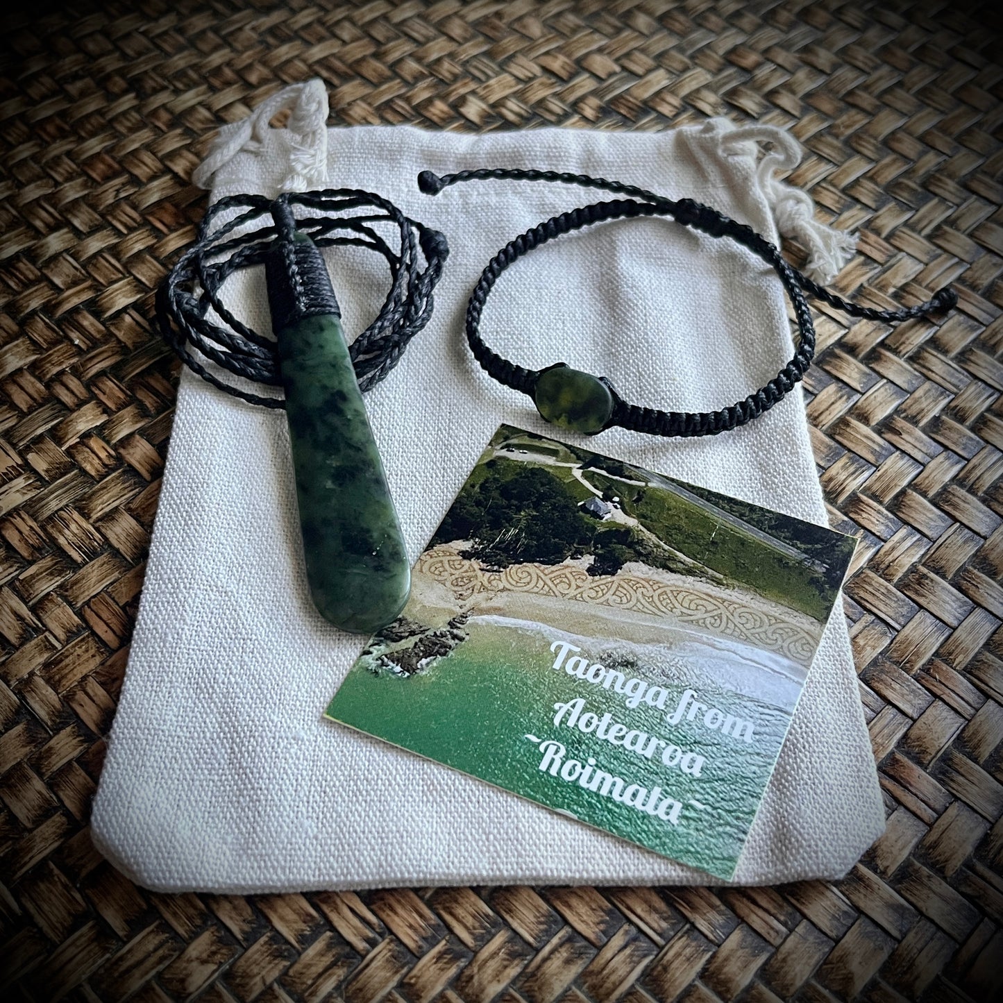 Pounamu Roimata & bracelet set