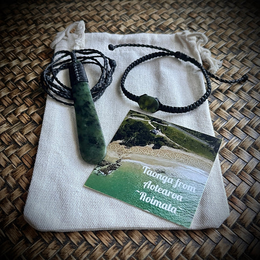 Pounamu Roimata & bracelet set