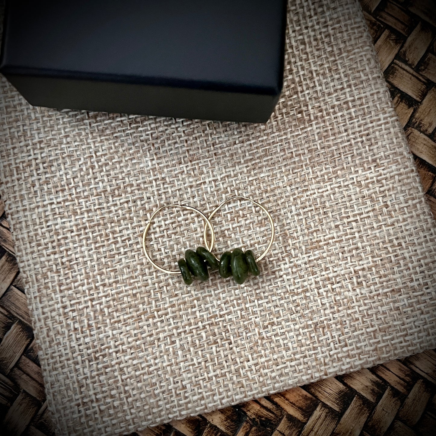 Toru Kōpae 9ct gold sleeper earrings(15mm)