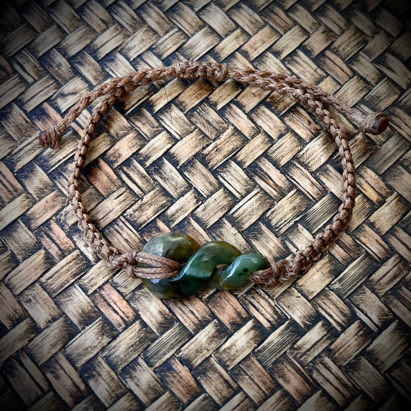 Flower Jade-Pounamu Pikorua Bracelet