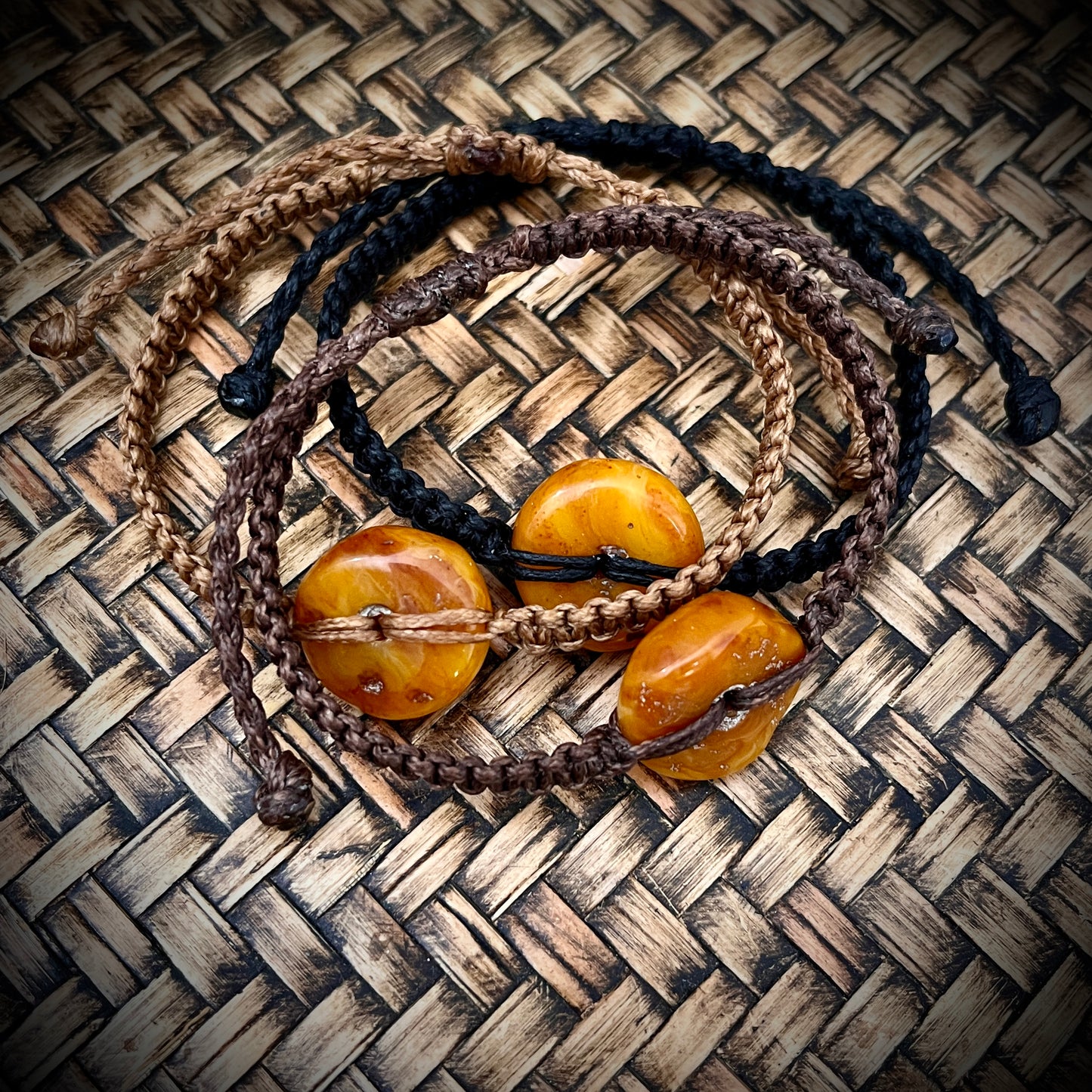 Amber Torus Bracelets