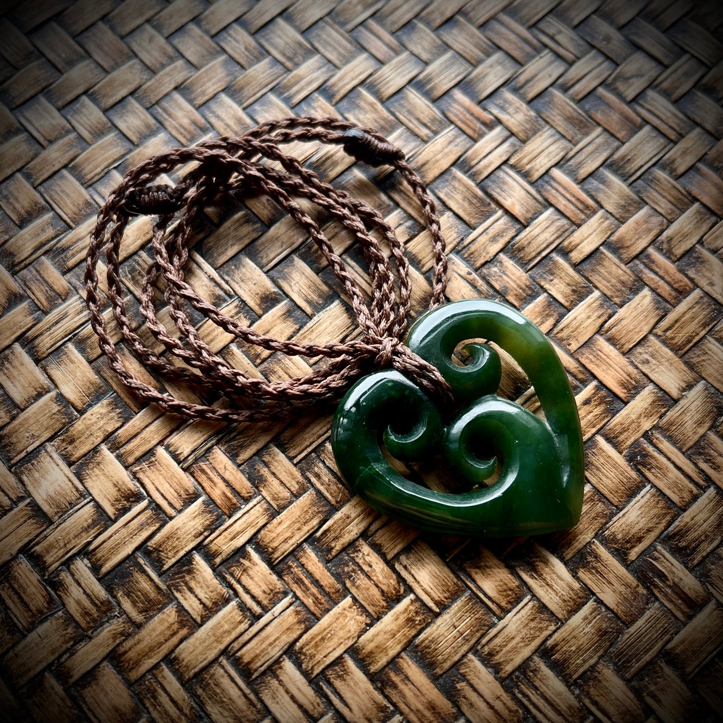 Triple Koru heart(4.0cm)