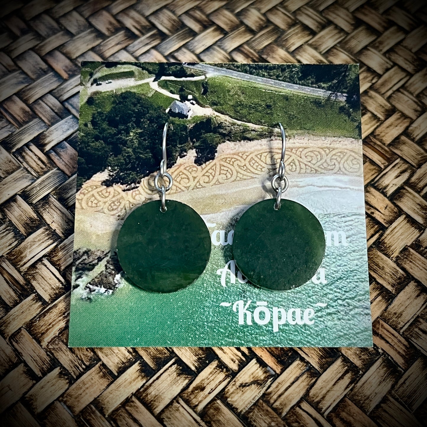 Pounamu Kōpae earrings