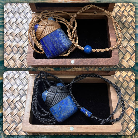 Lapis lazuli Toki & Bracelet boxed gift set