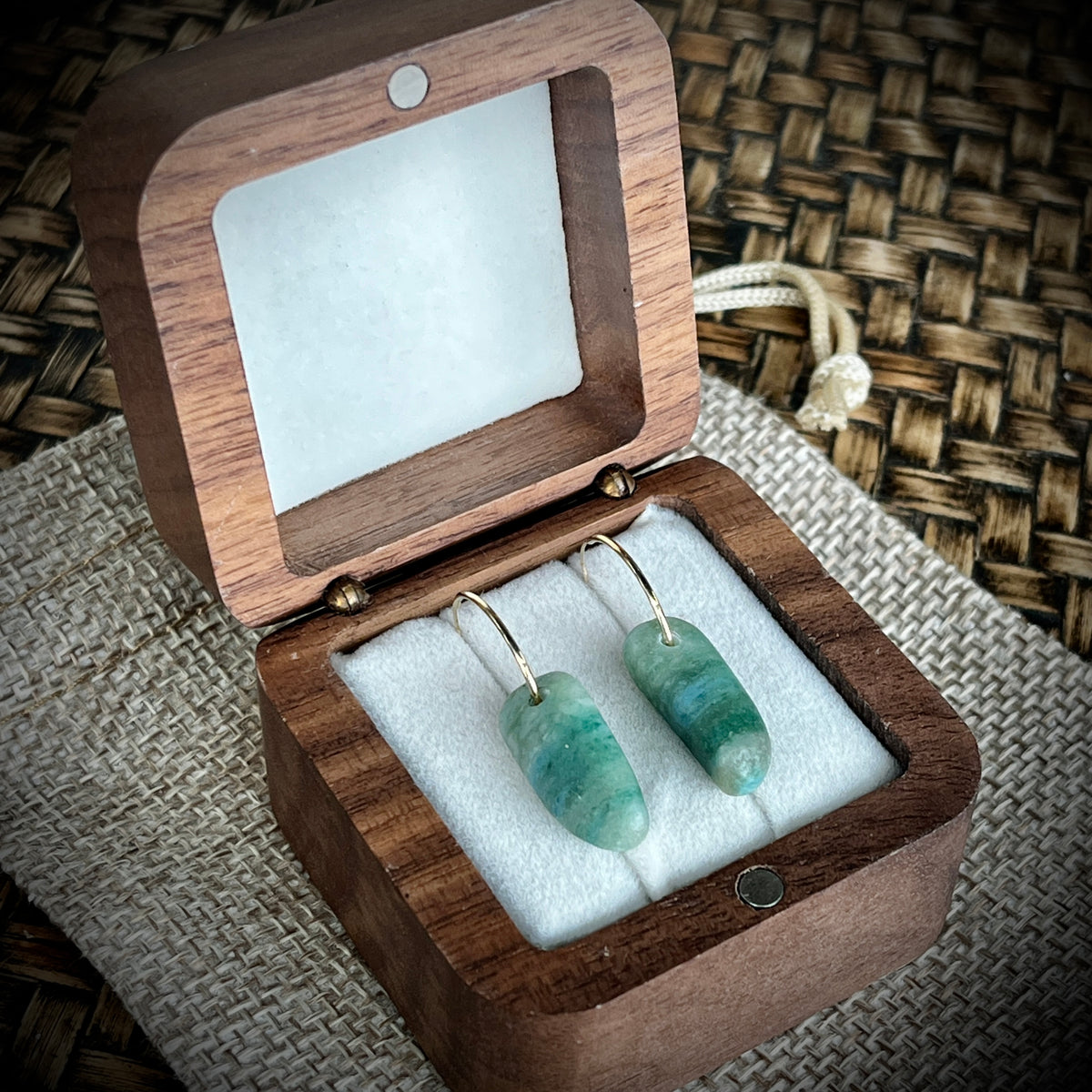 Aotea & 9ct Gold Earrings