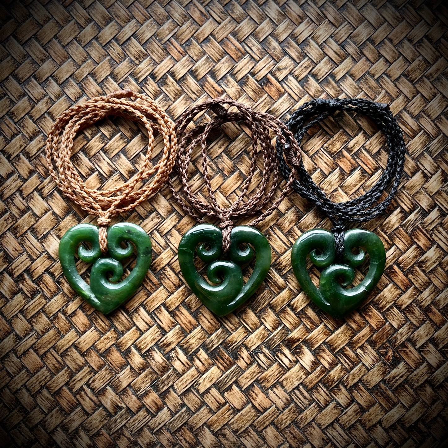 Triple Koru heart(4.0cm)