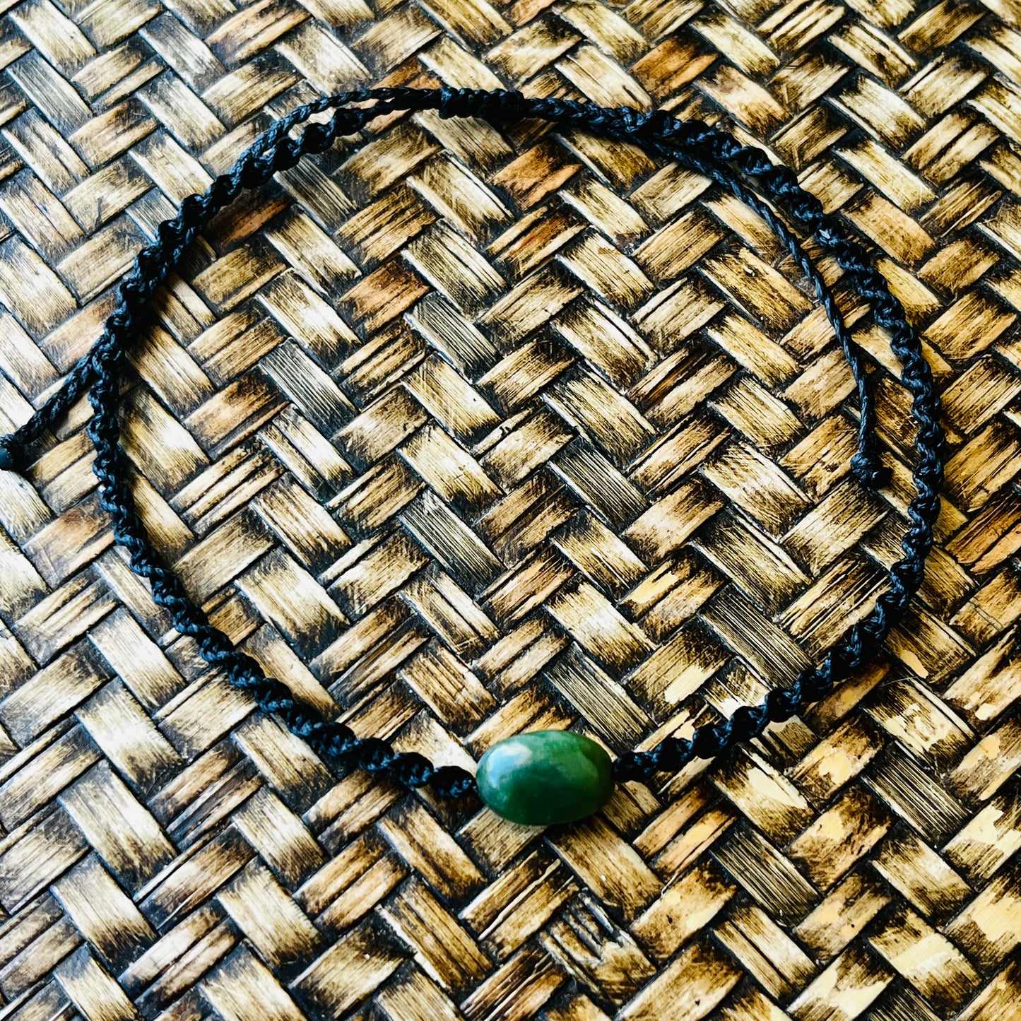 Anklet~Greenstone~Pounamu natural stone