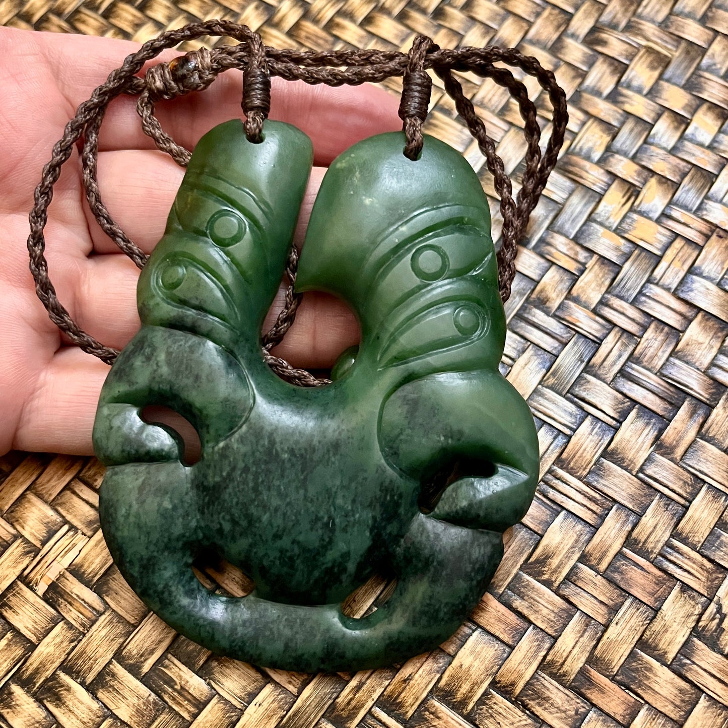 Double headed~Hei Tiki~Hei Matau 9.0cm