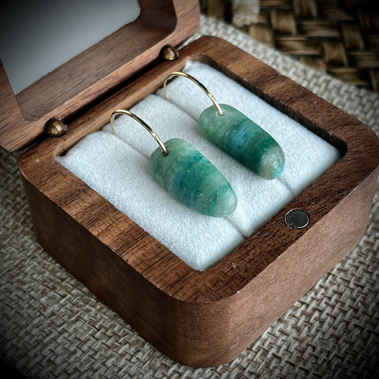 Aotea & 9ct Gold Earrings