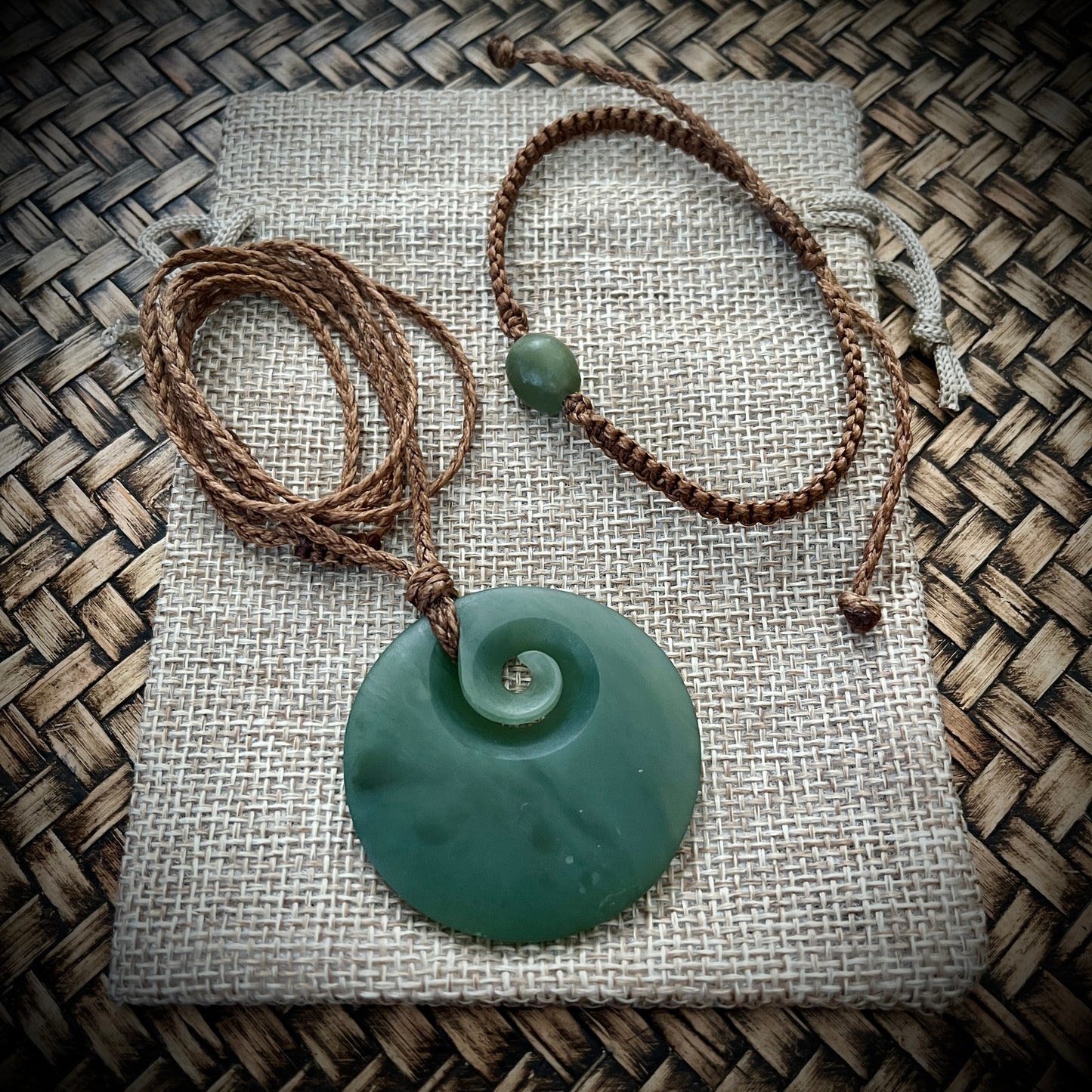 Inanga Pounamu Kōpae Koru Pendant & Bracelet Set🌿