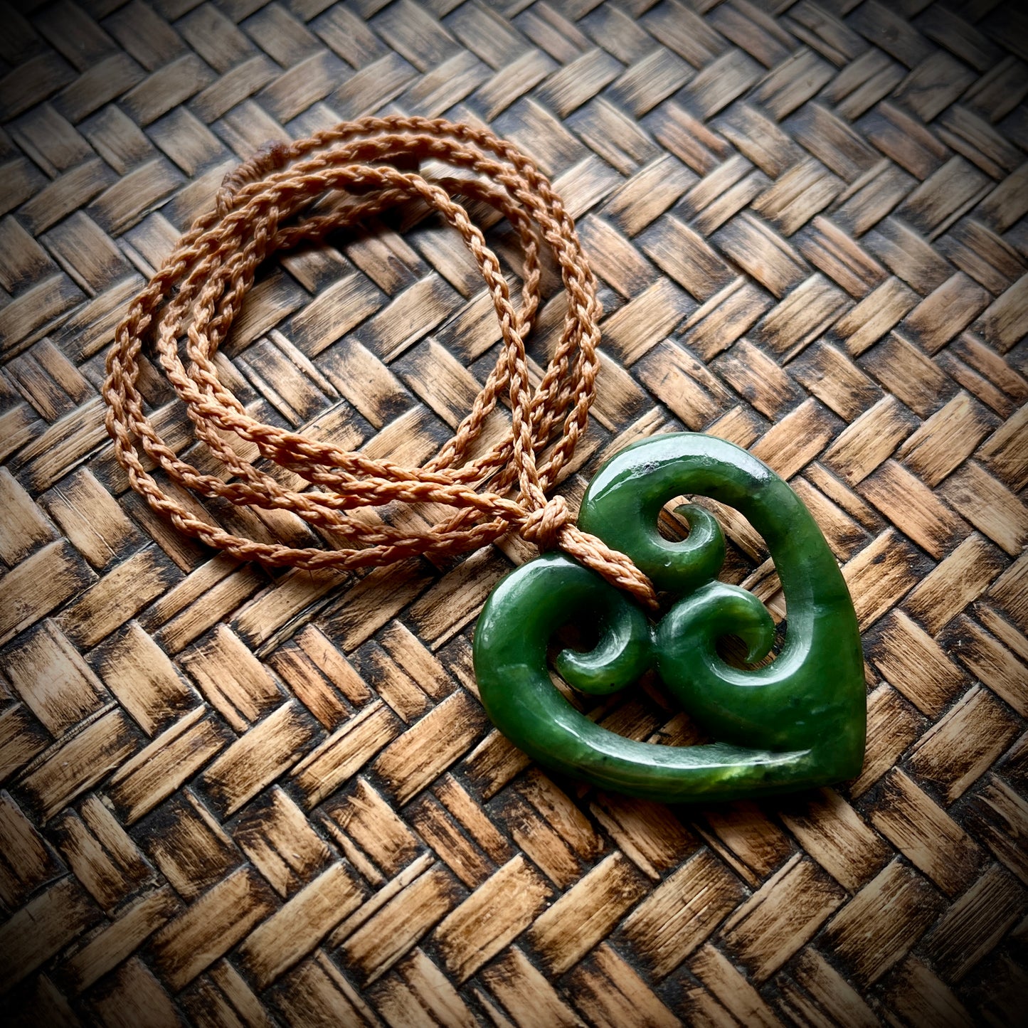 Triple Koru heart(4.0cm)