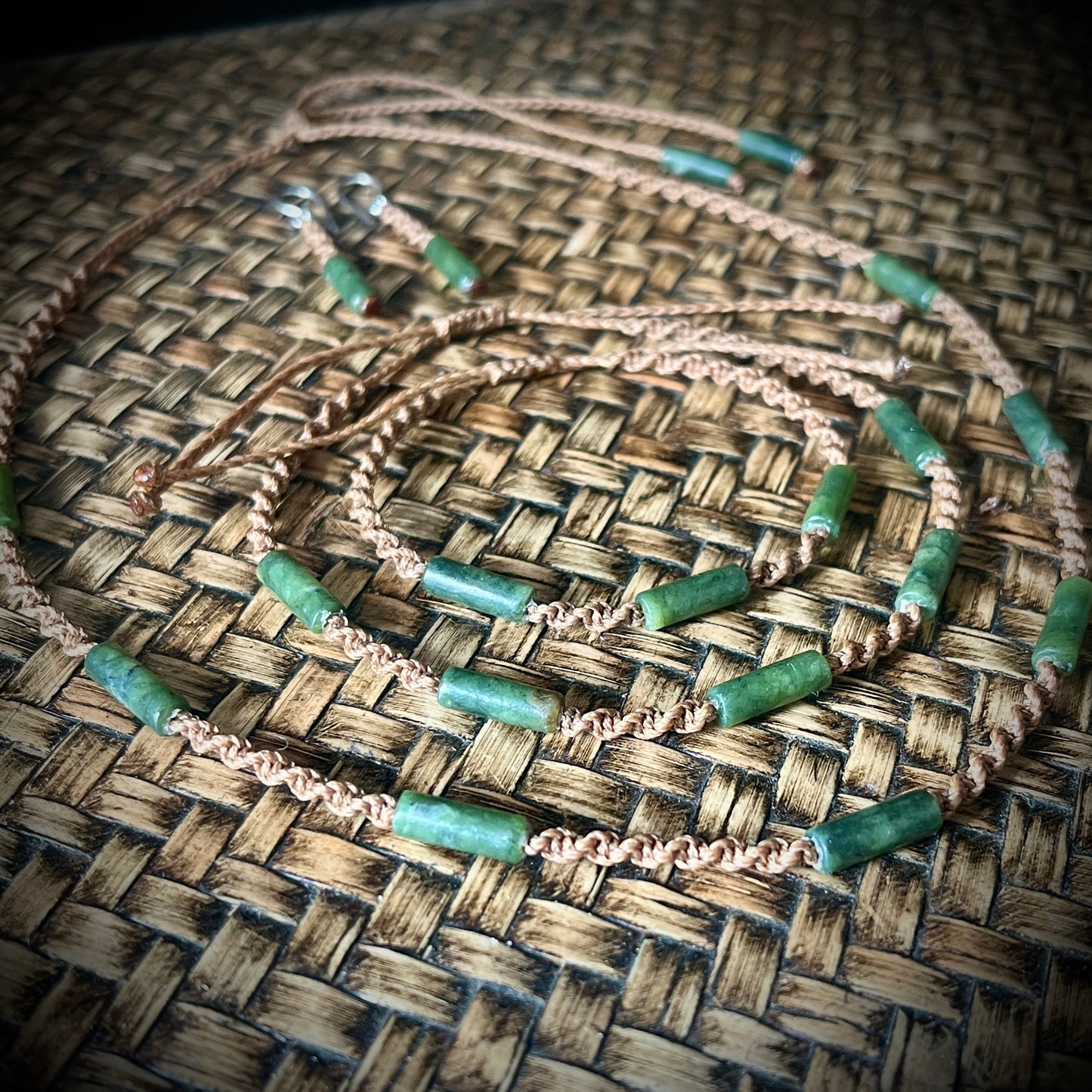 Greenstone Necklace, Anklet, Bracelet and Earring sets