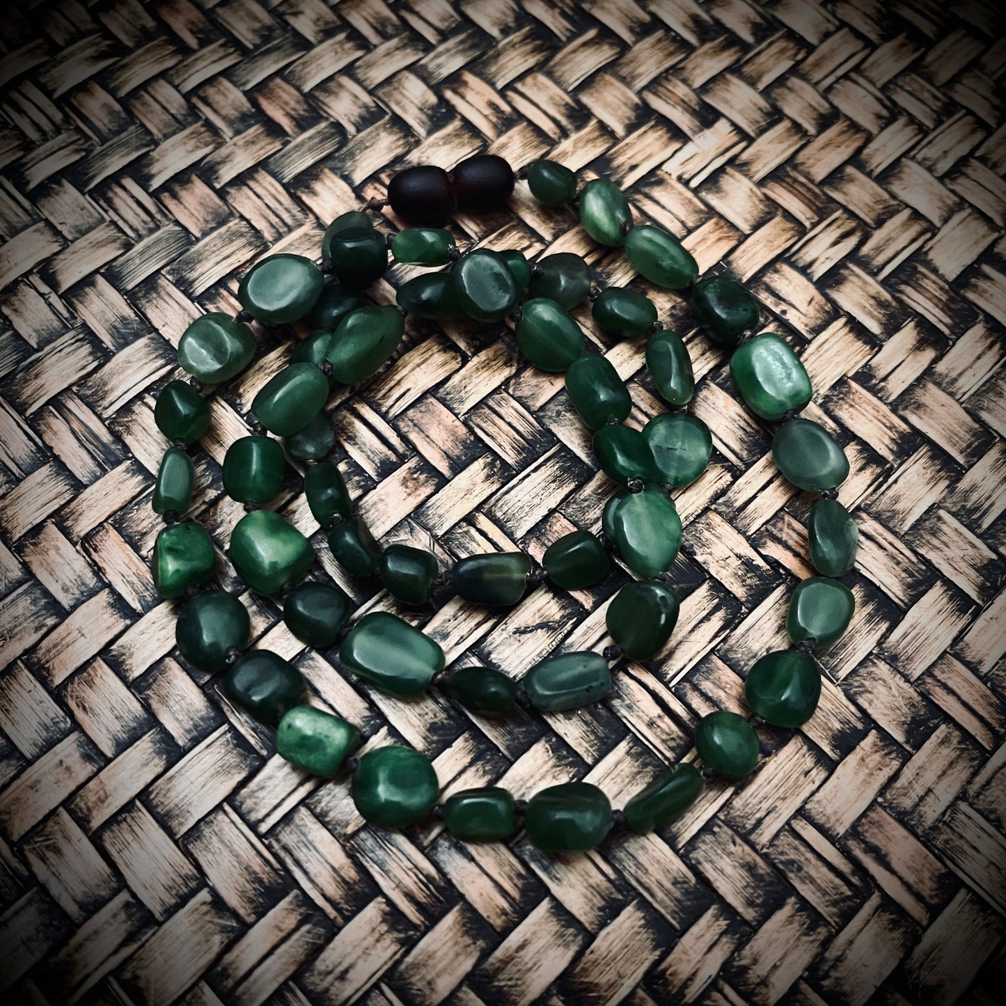 Greenstone/Pebble-Stone serenity necklace