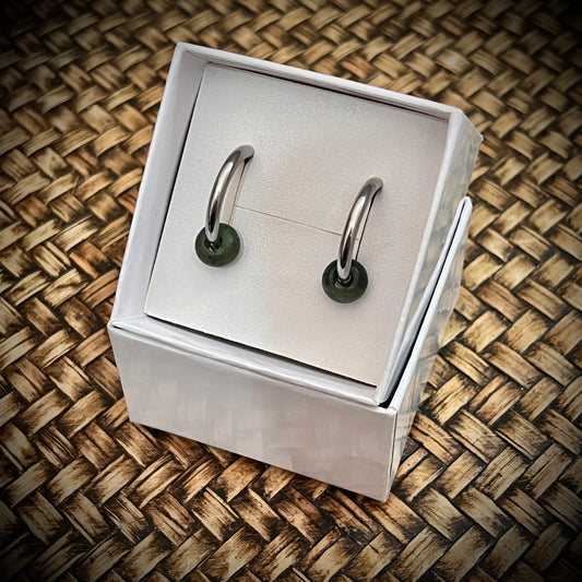 Greenstone Kopae earrings~Stainless steel