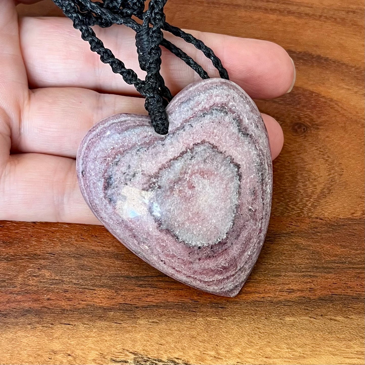 Aroha stone heart pendant{large}