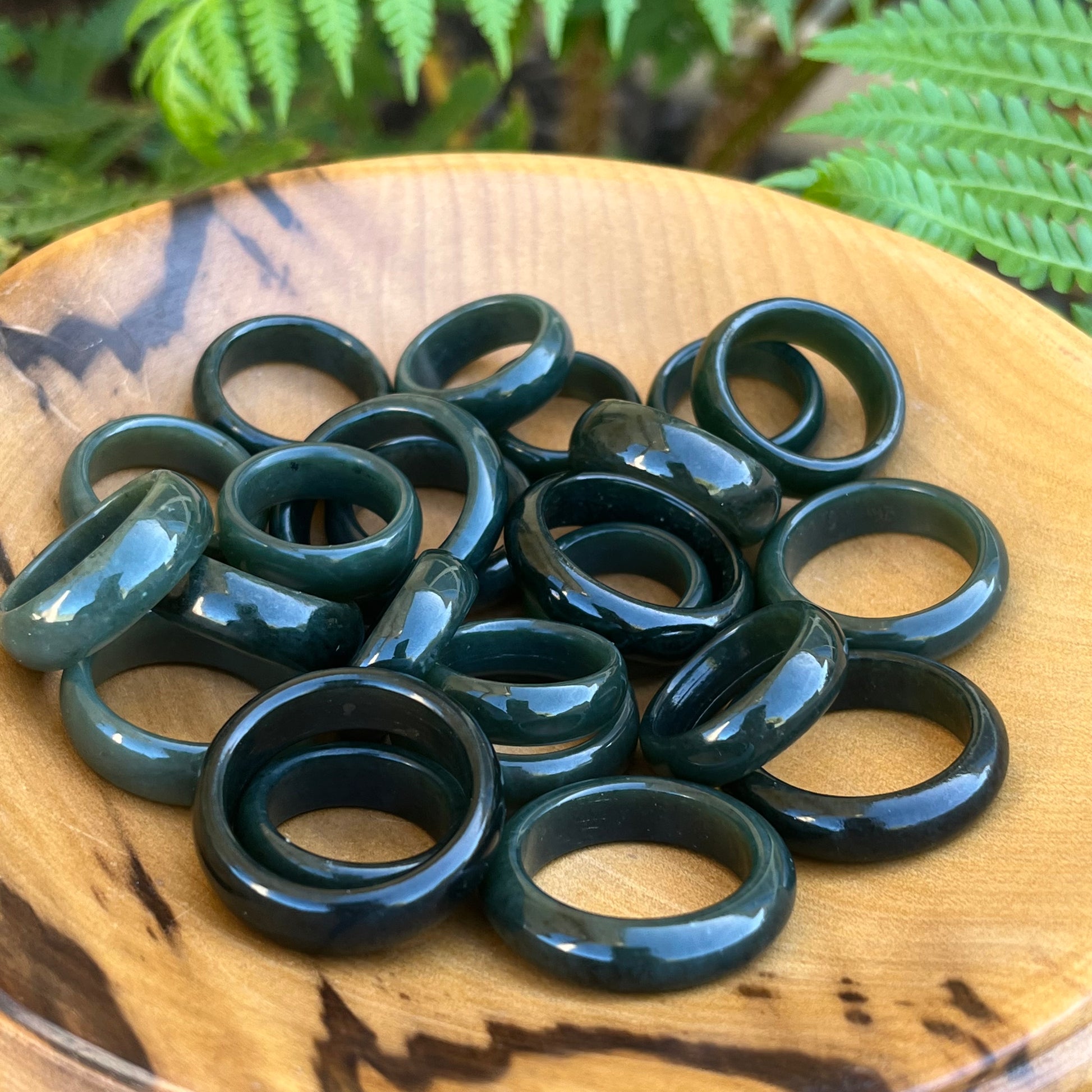 NZ Greenstone Pounamu Rings
